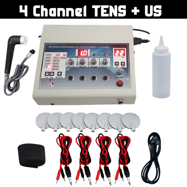4 Channel Tens + Ultrasonic  Microprocessor Machine